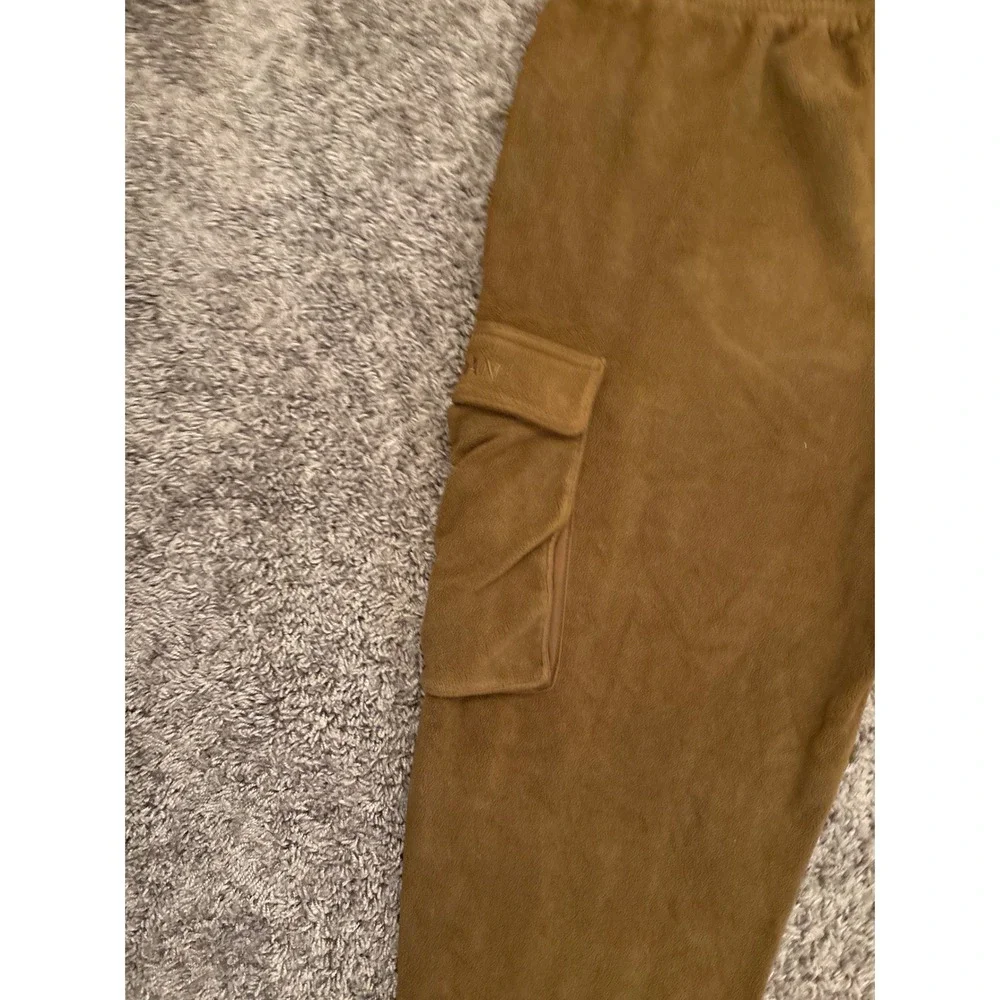 Jordan Essentials Winter Fleece Cargo Pants Mens Large Brown Olive Joggers L